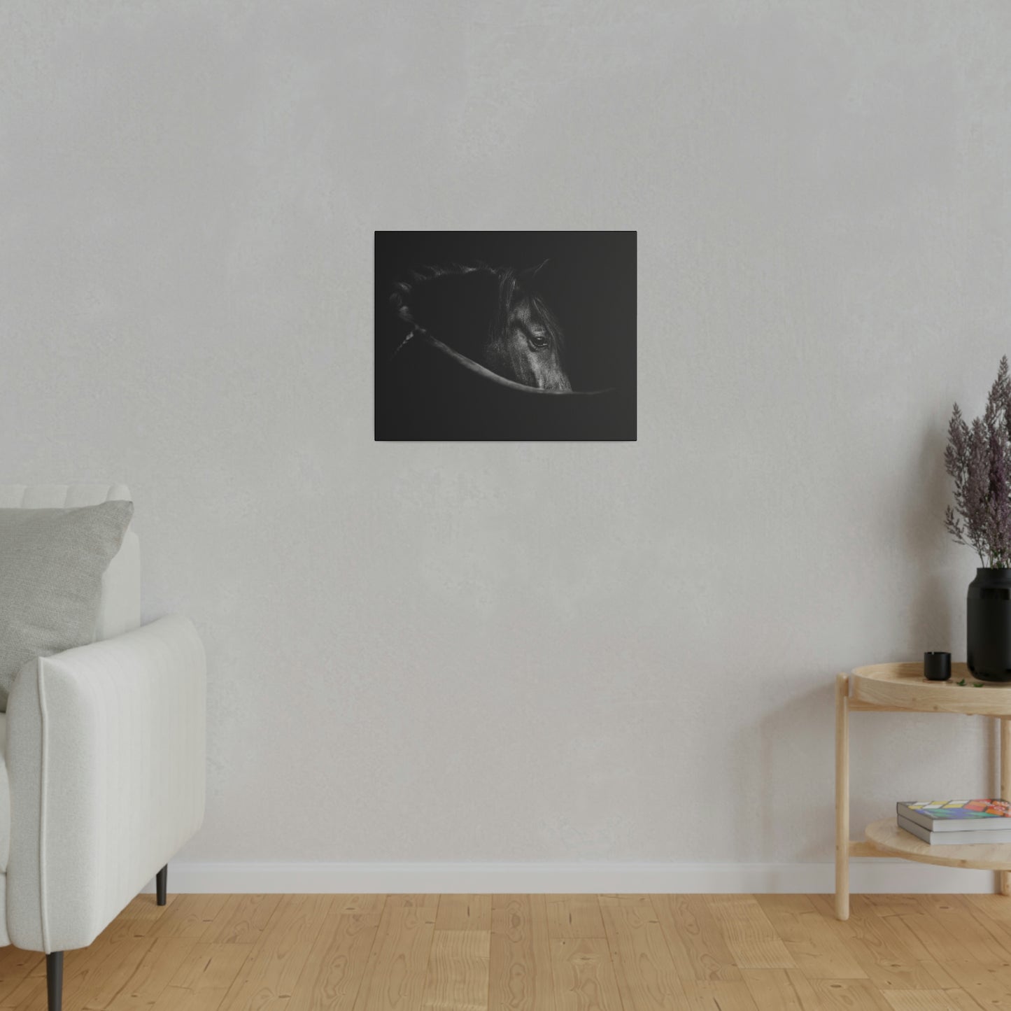 Black Beauty on Matte Canvas, Stretched, 0.75"