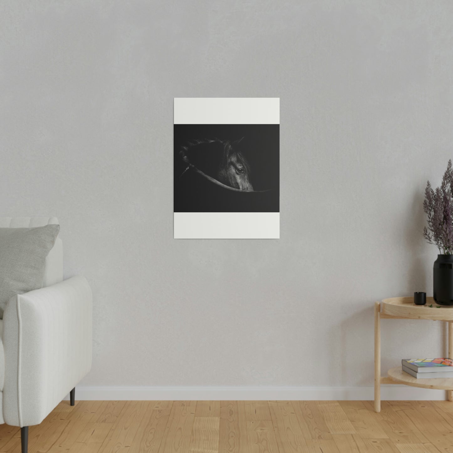 Black Beauty on Matte Canvas, Stretched, 0.75"